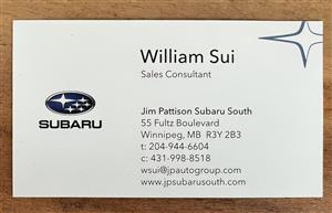 William Sui Jim Pattison Subaru South
