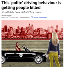 加拿大人开车这个“礼貌”动作导致更多人因此丧生