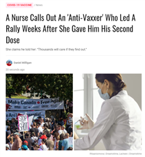 惊了！著名反疫苗者打第二针！打完接着搞抗议集会