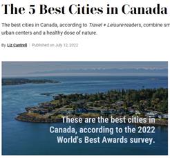 独到！加拿大旅游爱好者评的加国最佳城市！前两名你绝对想不到...