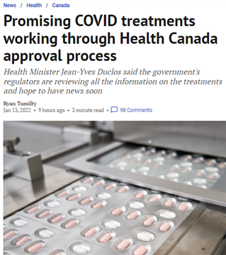 加拿大下周将批准新冠口服药 对Omicron有效