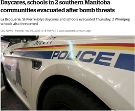 学校有炸弹？！温尼伯多所学校爆发“炸弹威胁” 紧急疏散！