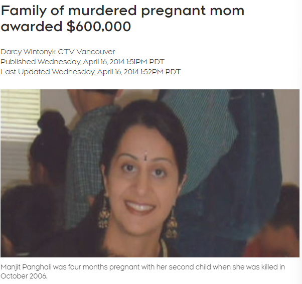加拿大男教师杀害孕妻焚尸 现竟被获准假释