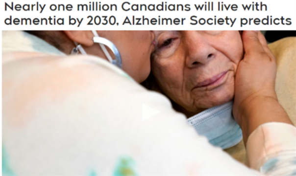 太恐怖！2030年加拿大将有上百万老人患痴呆