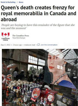 皇室纪念品在加拿大热销 销量竟是半年前的四倍