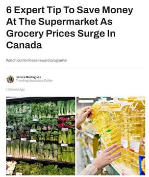加拿大食品价格飞涨 专家分享超市购物6个奇招