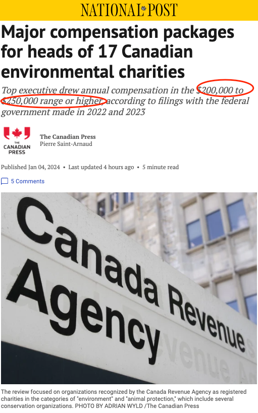 年薪35万！加拿大慈善机构高管收入比省长还高