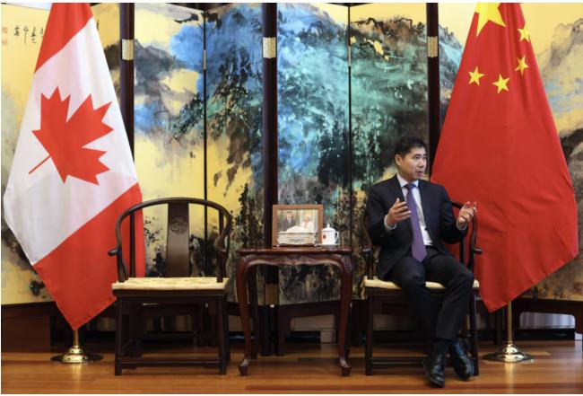 中国大使向加拿大伸出修复紧张关系的橄榄枝