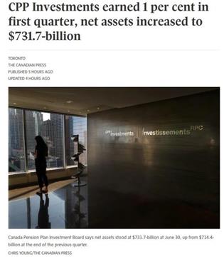 压力山大！加拿大联邦预算超20%付了养老金